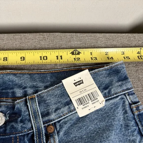 Levi's Premium 501 Cropped Denim Jeans Women's 28 High Rise Blue Casual NWT - Picture 10 of 14